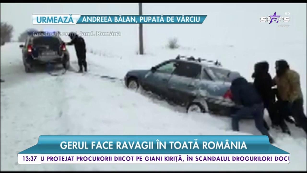 Viscol cum nu s-a mai văzut. Gerul face ravagii &icirc;n toată țara