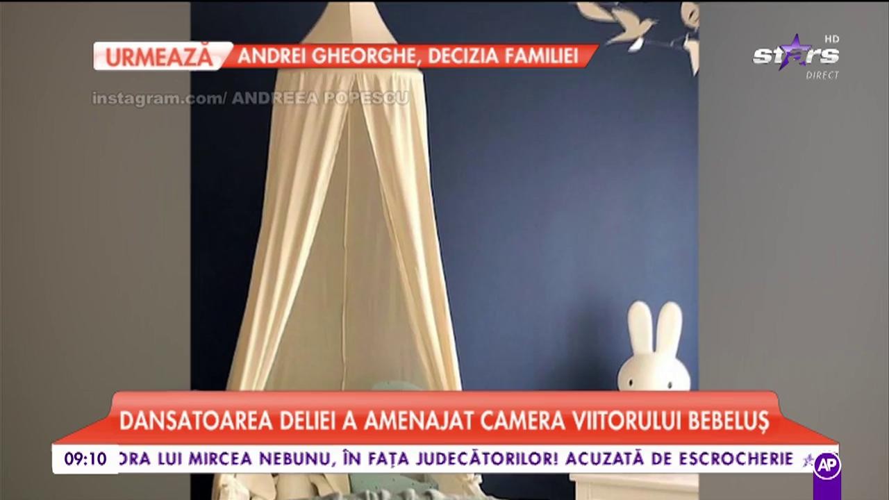 Te poți inspira și tu pentru camera bebelușului tău. Dansatoarea Deliei a amenajat camera viitorului bebeluș