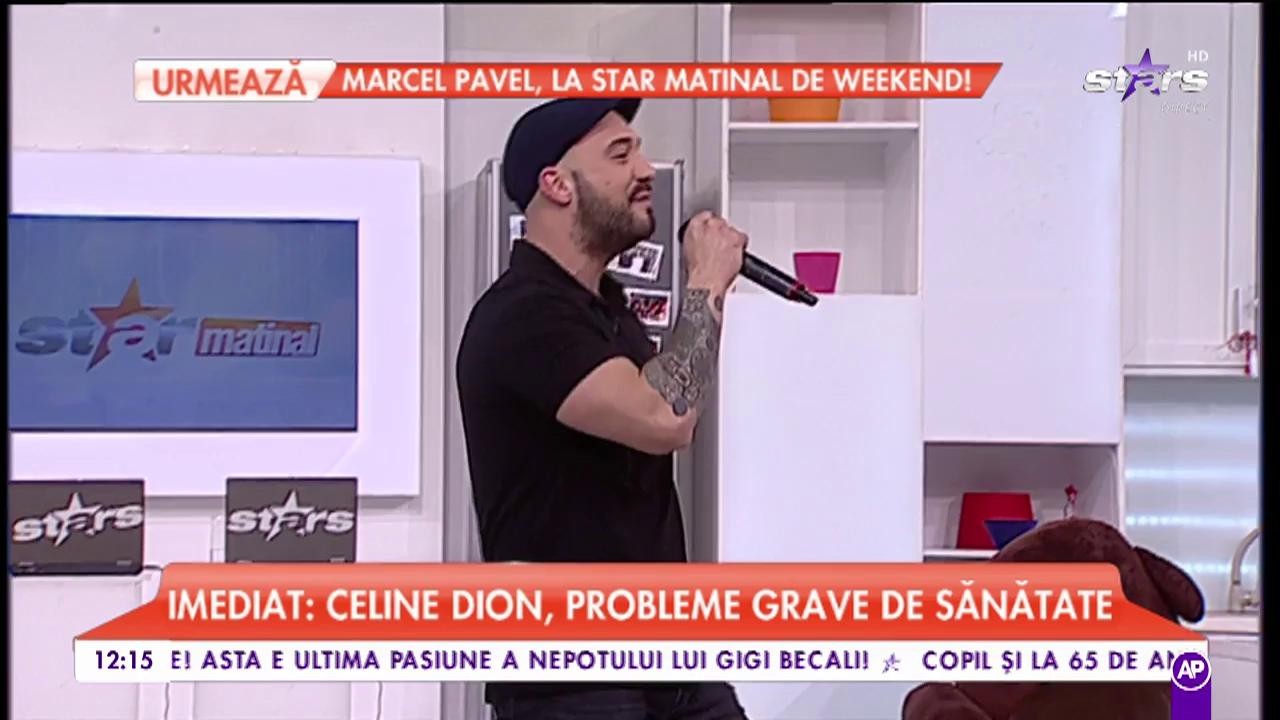 Alexandru Anghel cântă în platoul Star Matinal