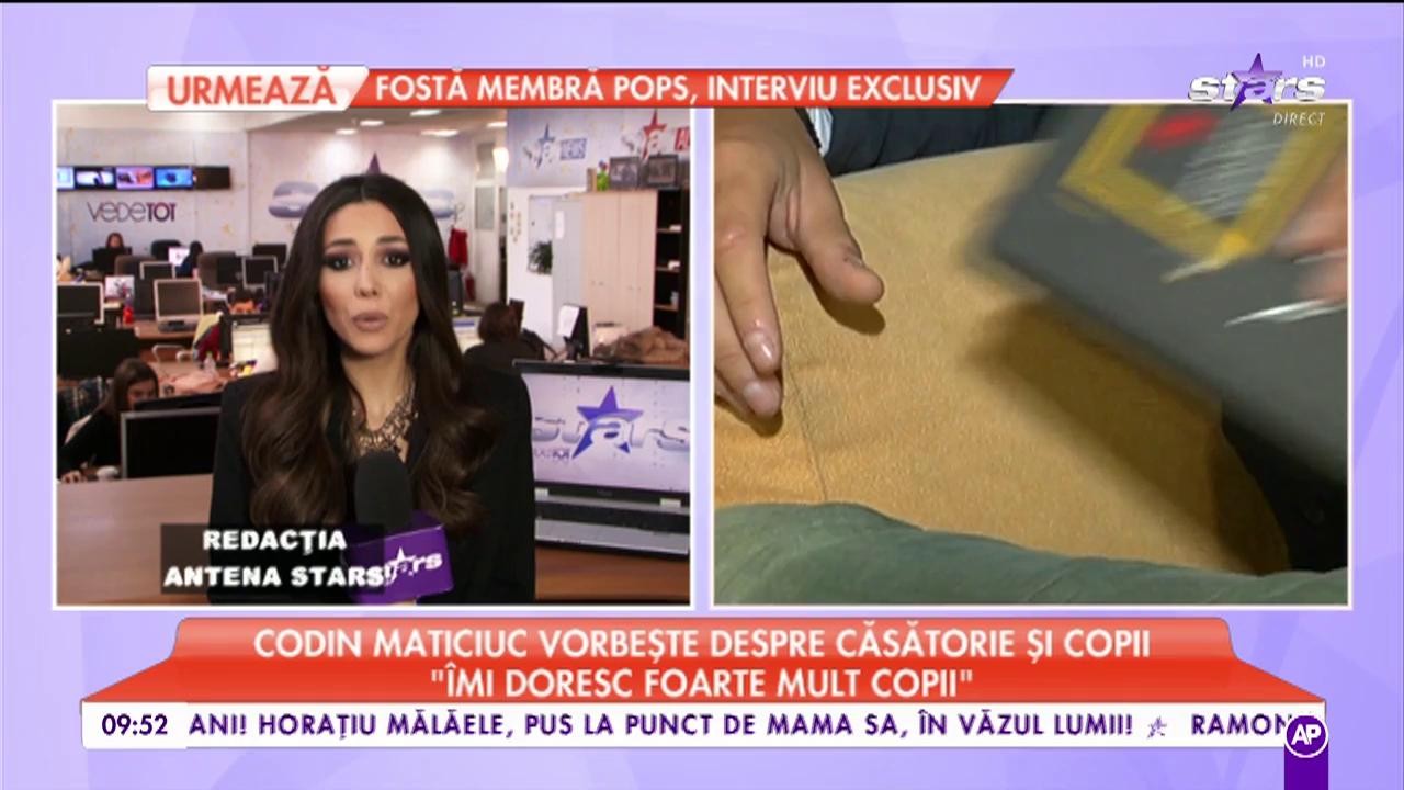 Codin Maticiuc vorbește despre căsătorie și copii: ”De la 23 de ani tot îmi doresc copii”