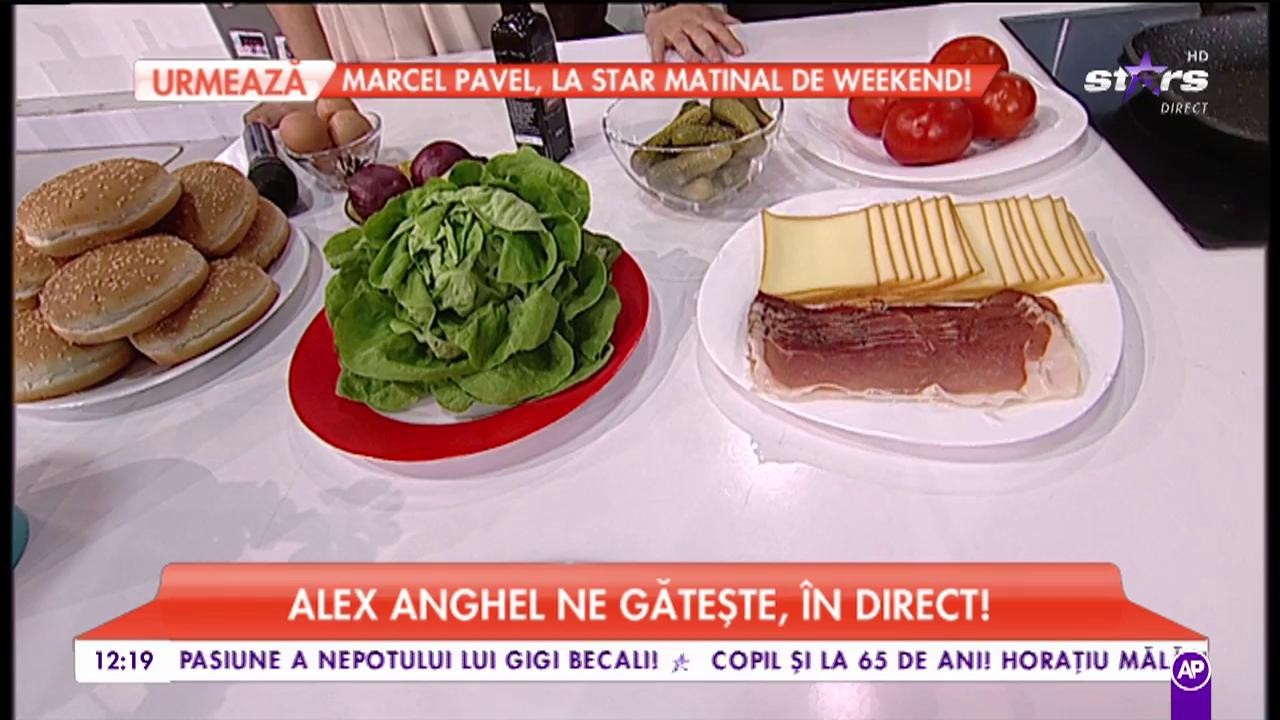 Alex Anghel ne gătește la Star Matinal! Fratele Monicăi Anghel ne prepară burgerul lui special!