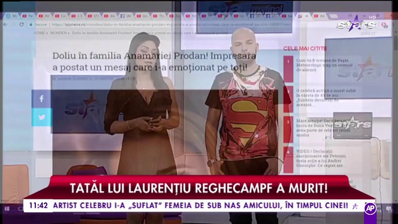 Doliu în familia Anamariei Prodan! Tatăl lui Laurențiu Reghecampf a murit!