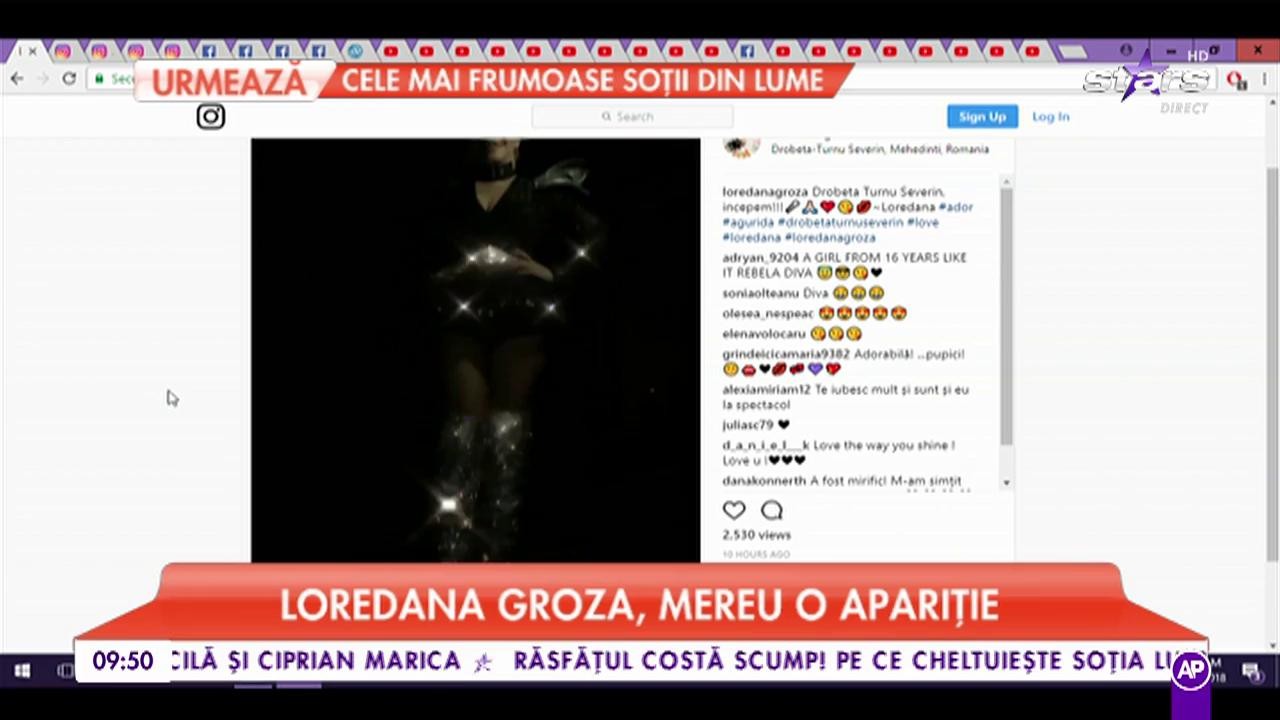 Loredana Groza, mereu o apariție