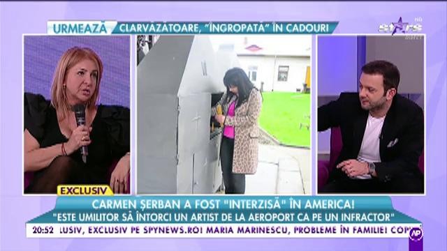 Carmen Șerban a fost ”interzisă” în America. Vedeta nu mai are voie să pună piciorul în SUA