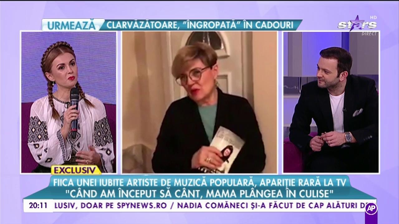 Fiica unei iubite artiste de muzică populară , apariție rară la TV: ”Îmi place să văd oamenii”