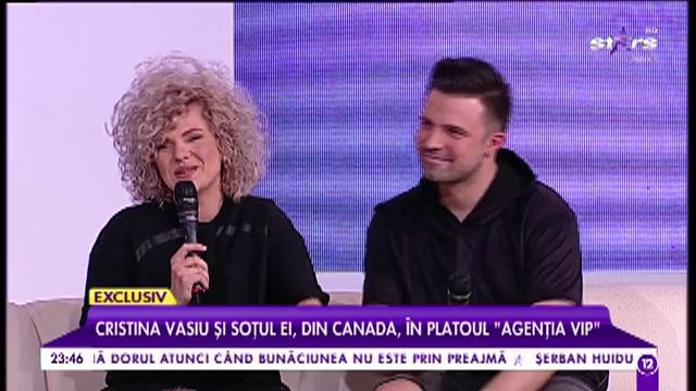 Au părăsit țara ca iubuți, s-au &icirc;ntos căsătoriți. Cristina Vasiu și soțul ei, din Canada, &icirc;n platoul &rdquo;Agenția VIP&rdquo;