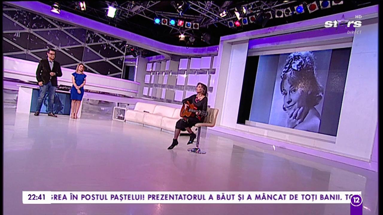 Marina Voica c&acirc;ntă &icirc;n platoul Agenția VIP
