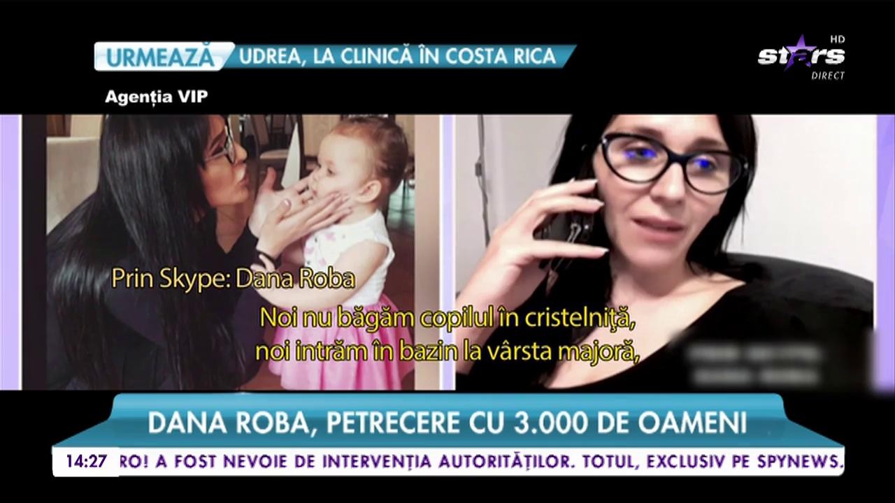 Dana Roba, petrecere cu 3.000 de oameni. Proapăta mămică și-a creștinat fetița