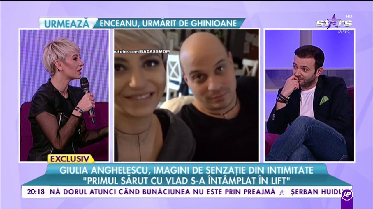 Giulia Anghelescu, imagini din intimitate: Primul sărut cu Vlad s-a întâmplat în lift”