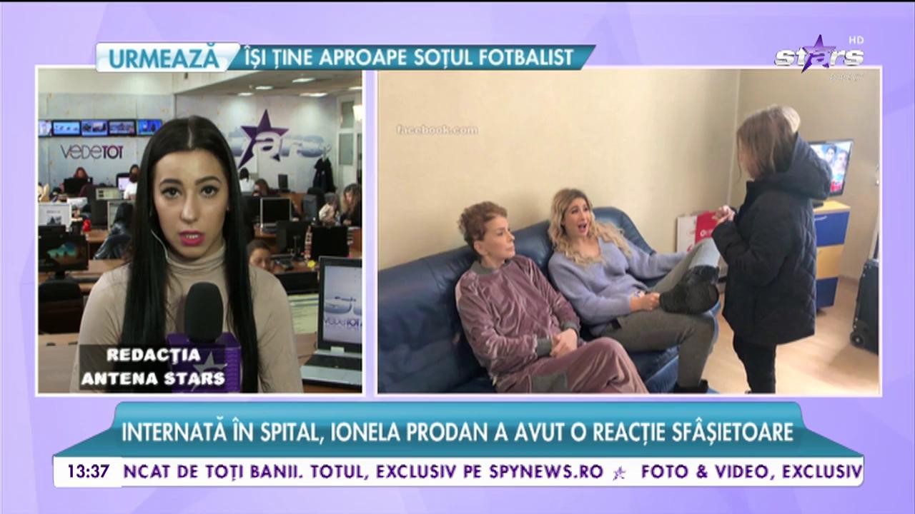 Reacția sfâșietoare a Ionelei Prodan, pe patul de spital: "A fost șocată!"
