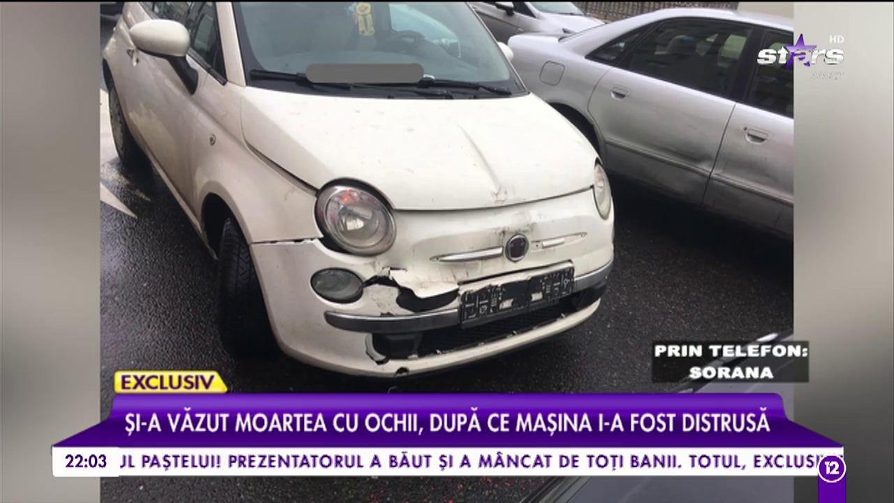Sorana, implicată &icirc;ntr-un grav accident de circulație. Și-a văzut moartea cu ochii, după ce mașina i-a fost distrusă