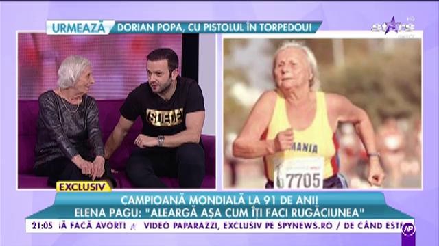 Elena Pagu, campioană mondială la 91 de ani! A început să alerge să nu intre în depresie