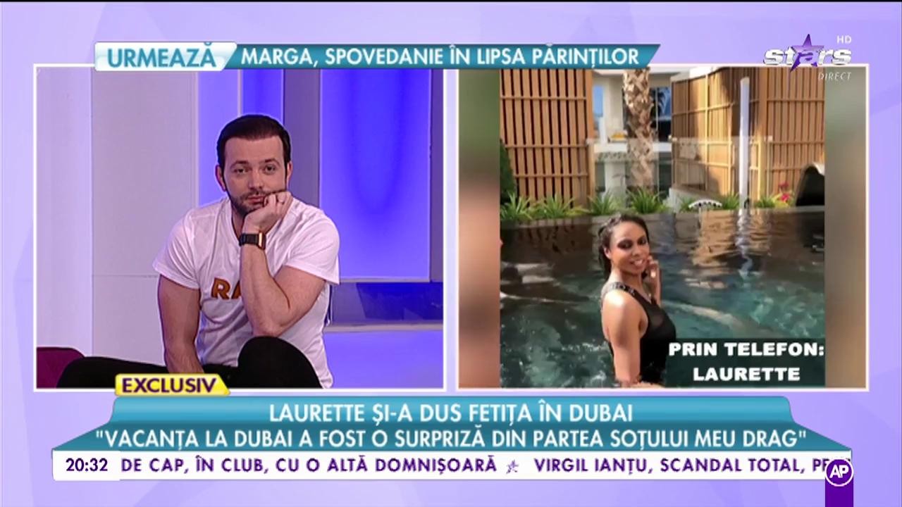 Laurette și-a dus fetița în Dubai! Modelul de ciocolată și-a etalat formele și s-a distrat la petreceri exclusiviste