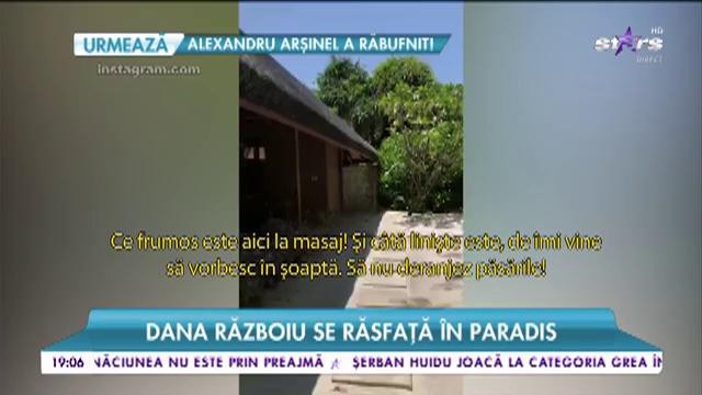 Dana Războiu se răsfață &icirc;n paradisul din Maldive