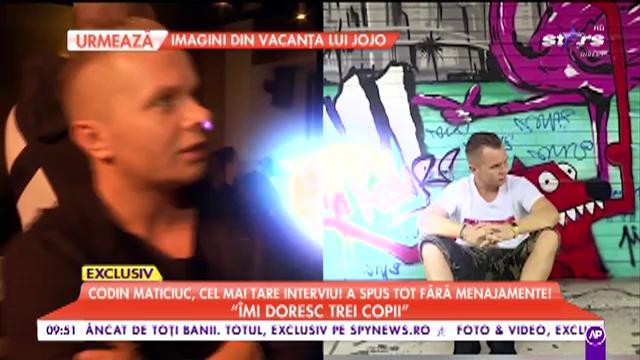 Codin Maticiuc, cel mai tare interviu! A spus totul fără menajamente!