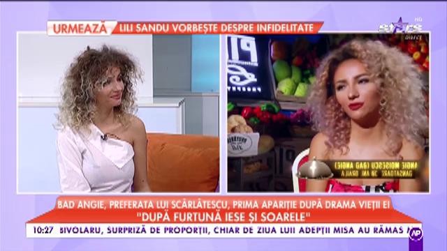 Bad Angie, preferata lui Scărlătescu, prima apariție după drama din viața ei