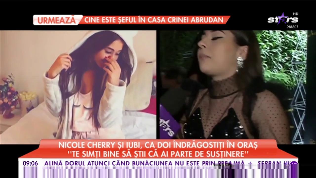 Nicole Cherry şi iubi, ca doi îndrăgostiți în oraș