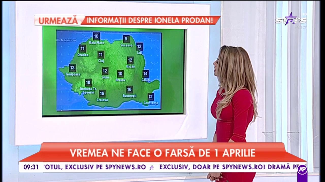 Vremea ne face o farsă de 1 Aprilie. Maxima zilei va ajunge până la 16°C