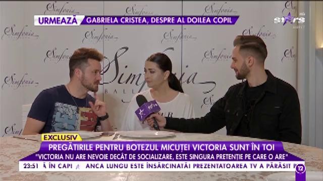 Pregătirile pentru botezul micuței Victoria sunt &icirc;n toi. Gabriela Cristea și Tavi Clonda pun la punct ultimele detalii
