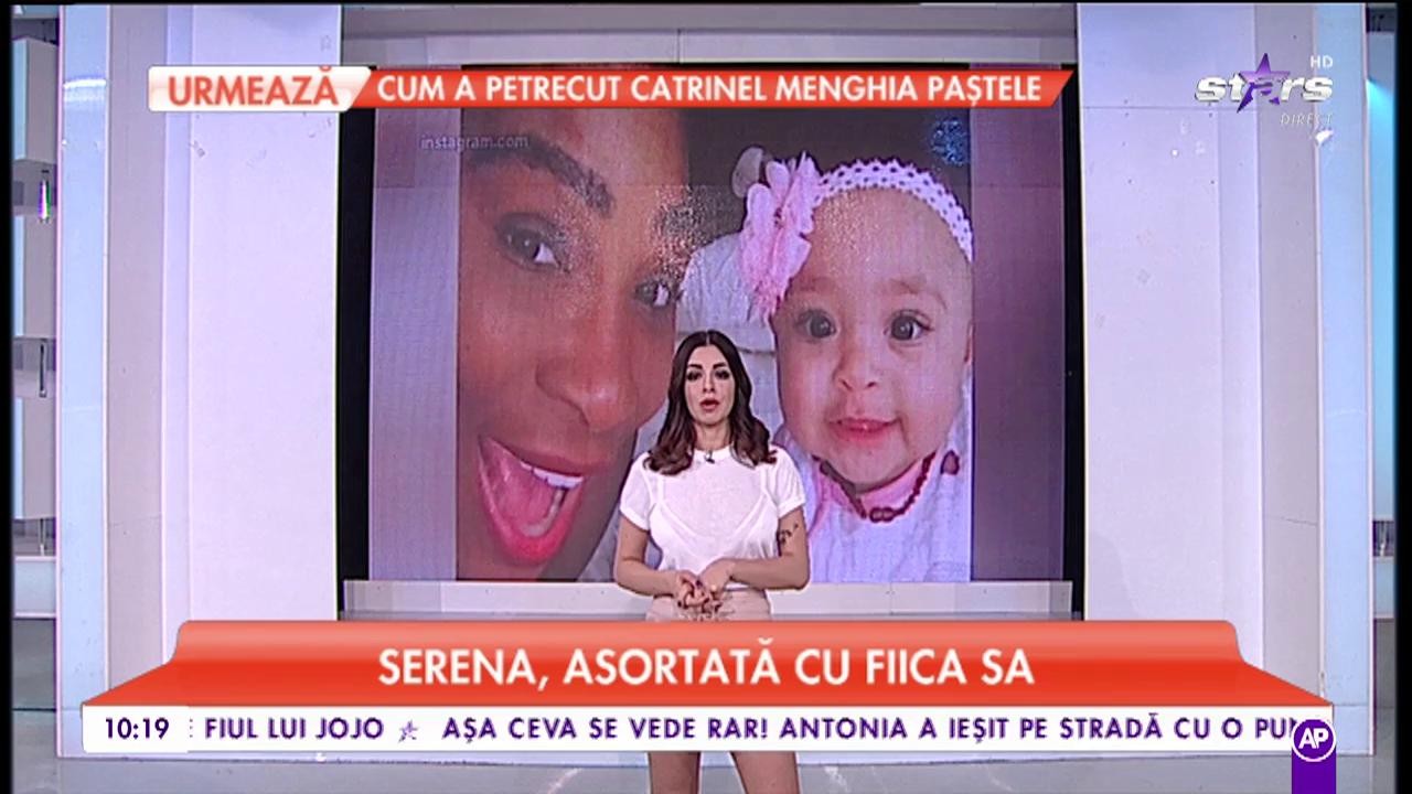 Serena Williams, asortată cu fiica sa