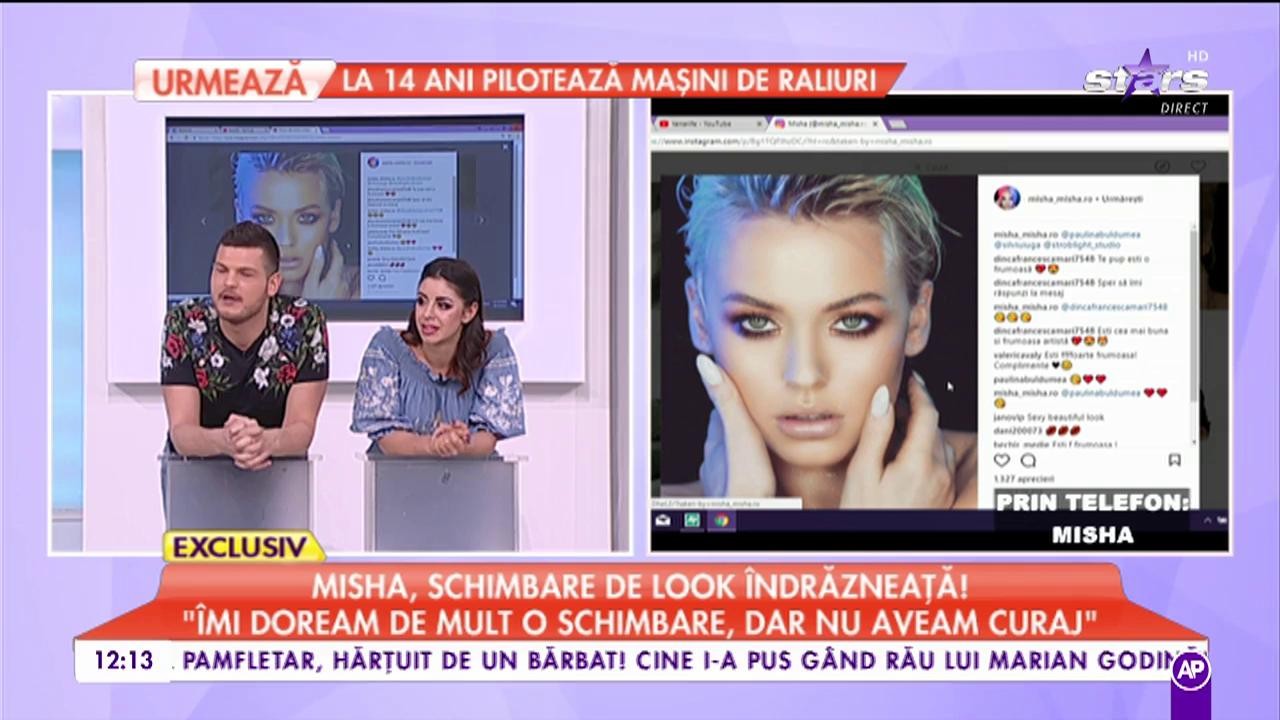 Misha a renunțat la părul lung și s-a ras &icirc;n cap. Vedeta a făcut o schimbare de look &icirc;ndrăzneață