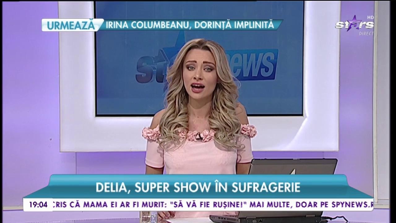 Delia, super show &icirc;n sufragerie