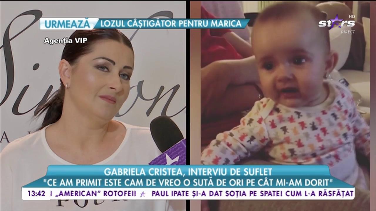Gabriela Cristea, interviu de suflet: &rdquo;Mi-am dorit foarte, foarte mult un copil&rdquo;