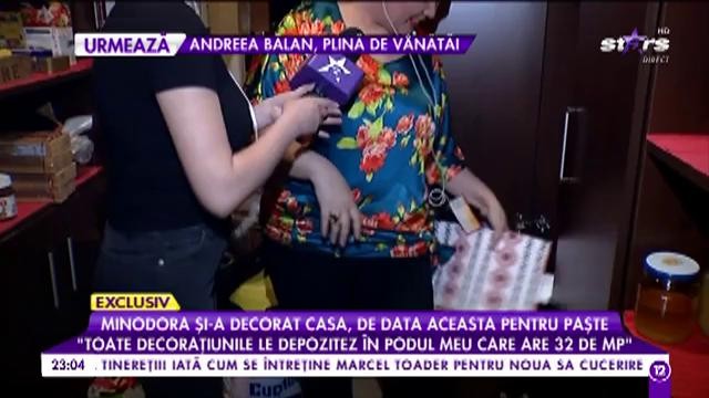 Imagini exclusive din casa de poveste a Minodorei. Artista și-a decorat locuința de Paște