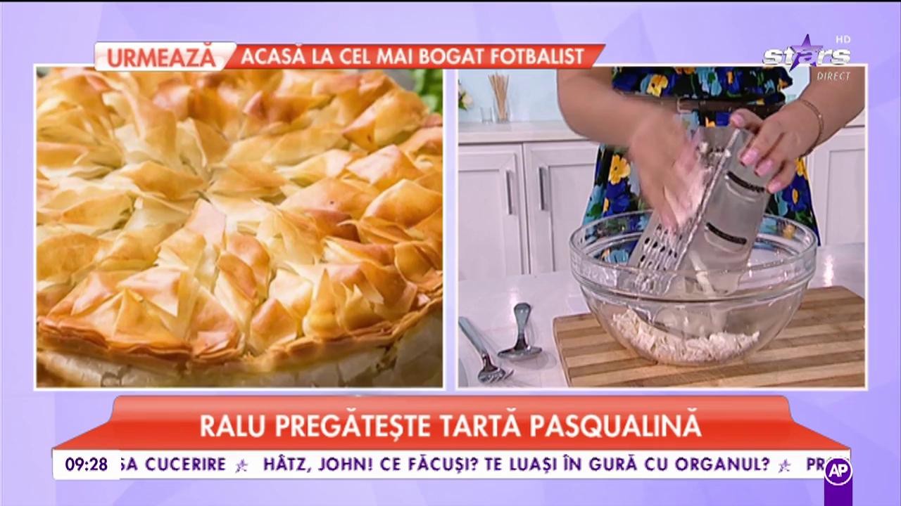 Ralu pregătește tartă pasqualină