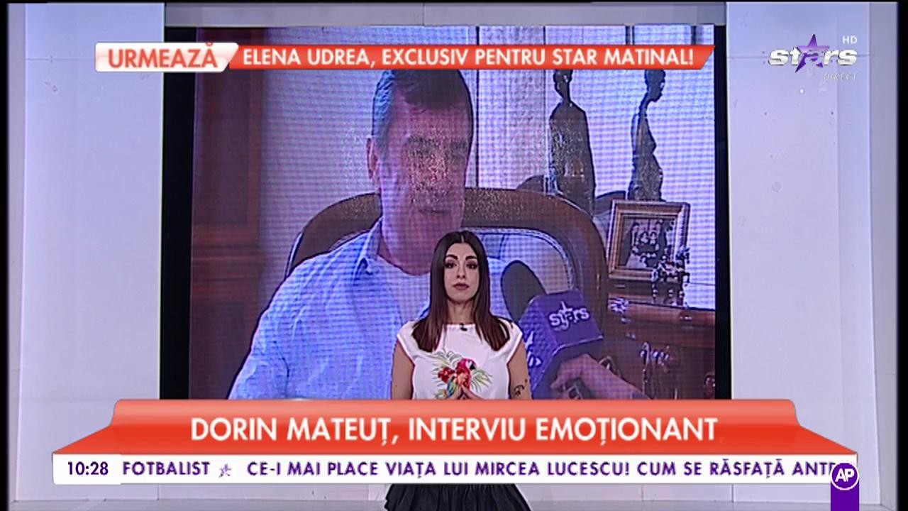 Dorin Mateuț, interviu emoționant: ”Plâng de durere”