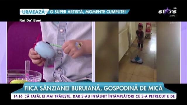 Fiica S&acirc;nzianei Buruiană, gospodină de mică