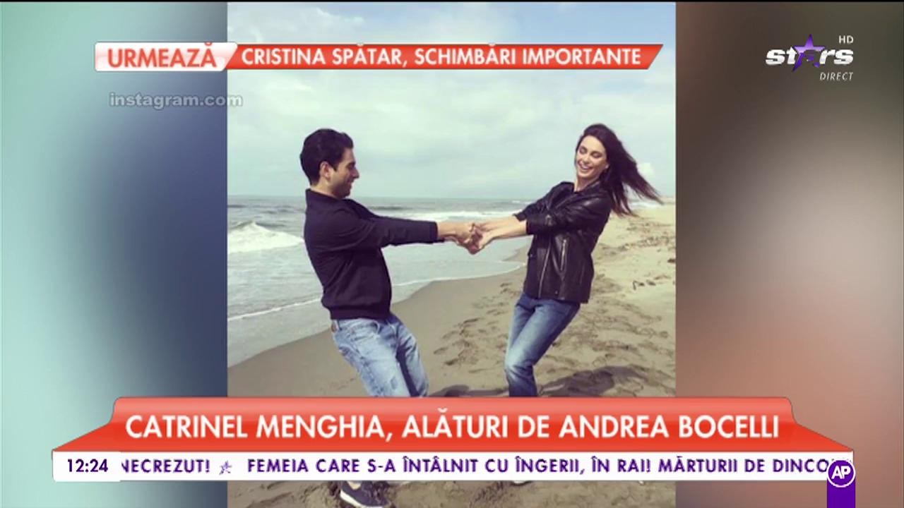 Catrinel Menghia, alături de Andrea Bocelli