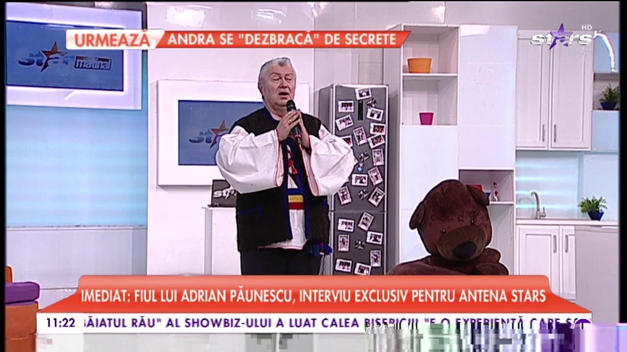 Gheorghe Turda cântă în platoul Star Matinal