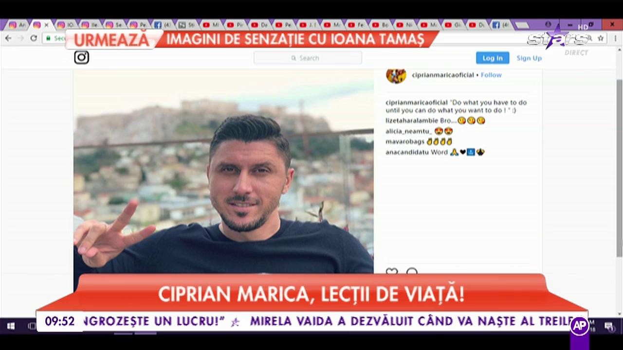 Ciprian Marica, lecții de viață