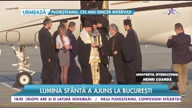 Lumina Sf&acirc;ntă ajunge la București