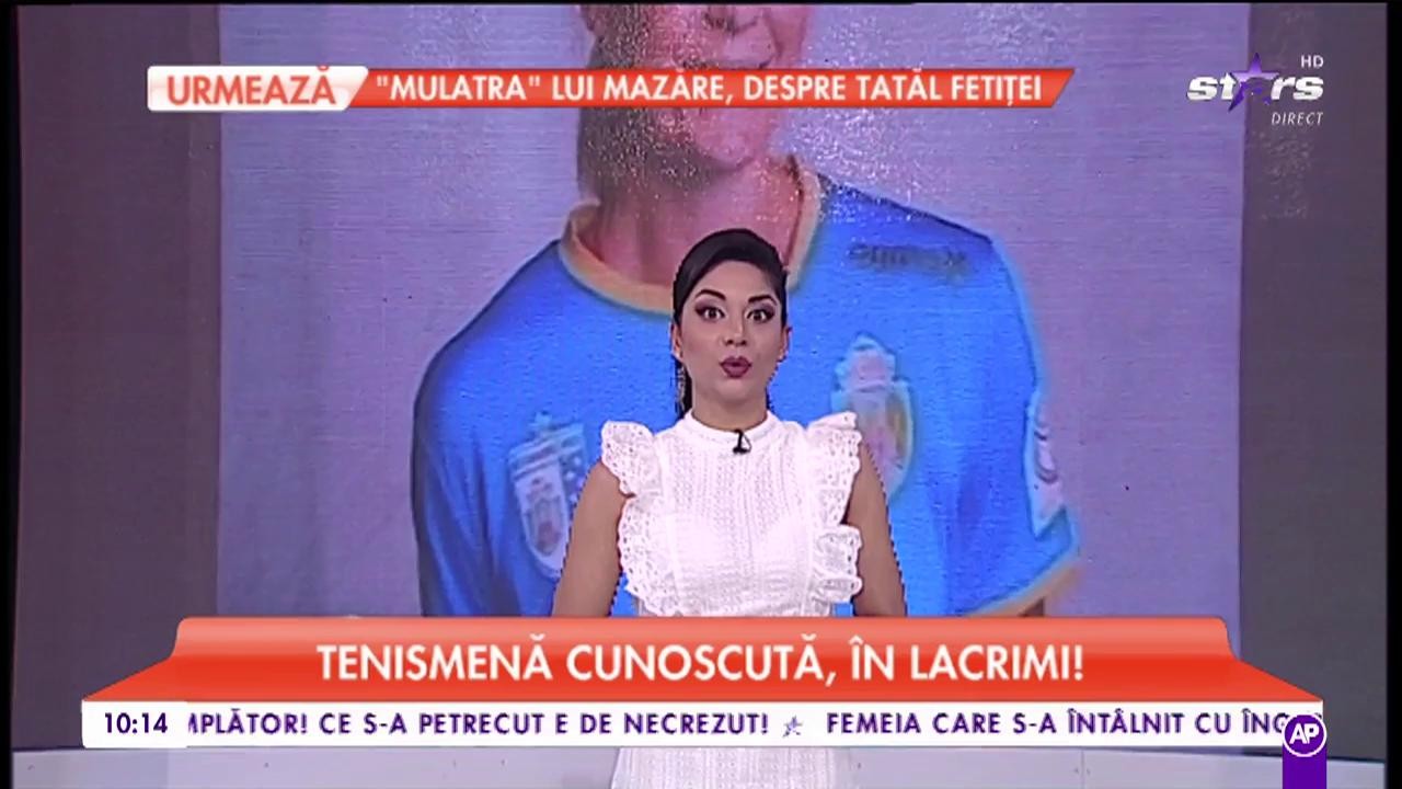 Tenismenă cunoscută, în lacrimi