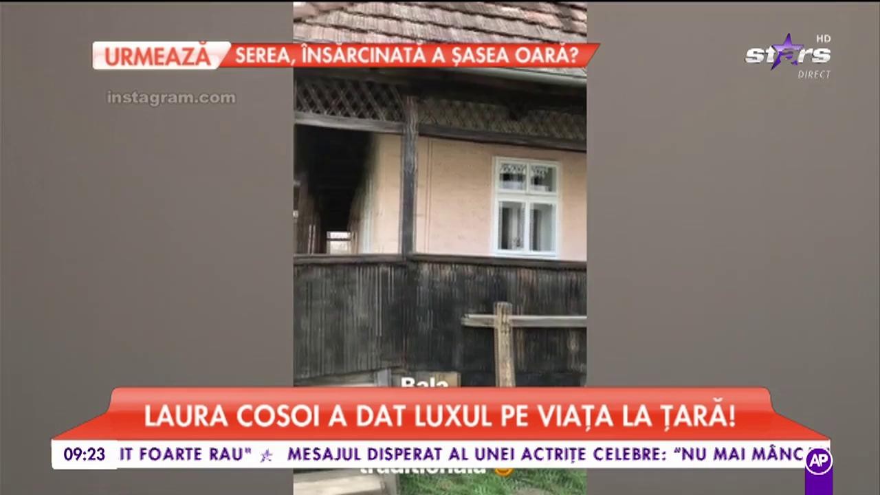 Laura Cosoi și soțul petrec minivacanța la țară. Vedeta a dat luxul pe viața la țară