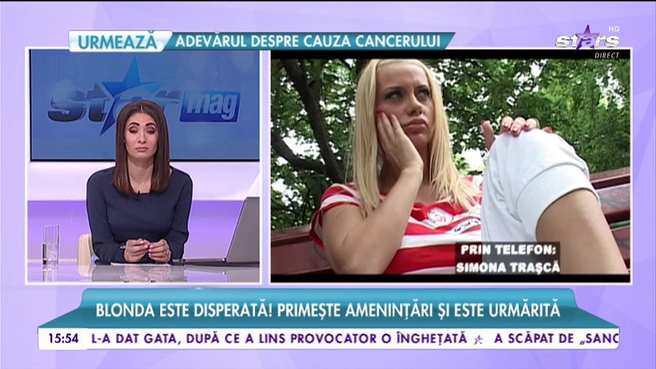 Simona Trașcă, terorizată de un indibid dubios. Blonda primește amenințări și este urmărită