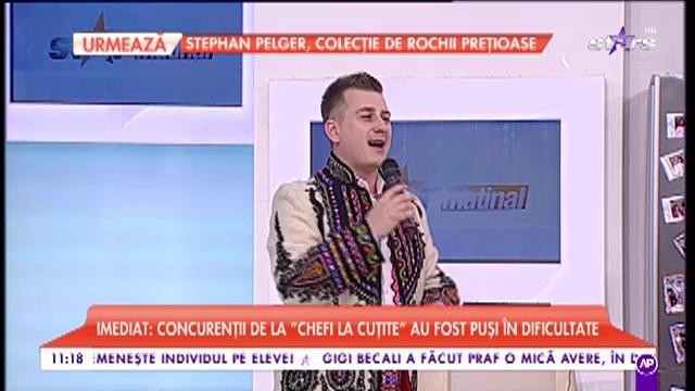 Marian Cozma a cântat la Star Matinal