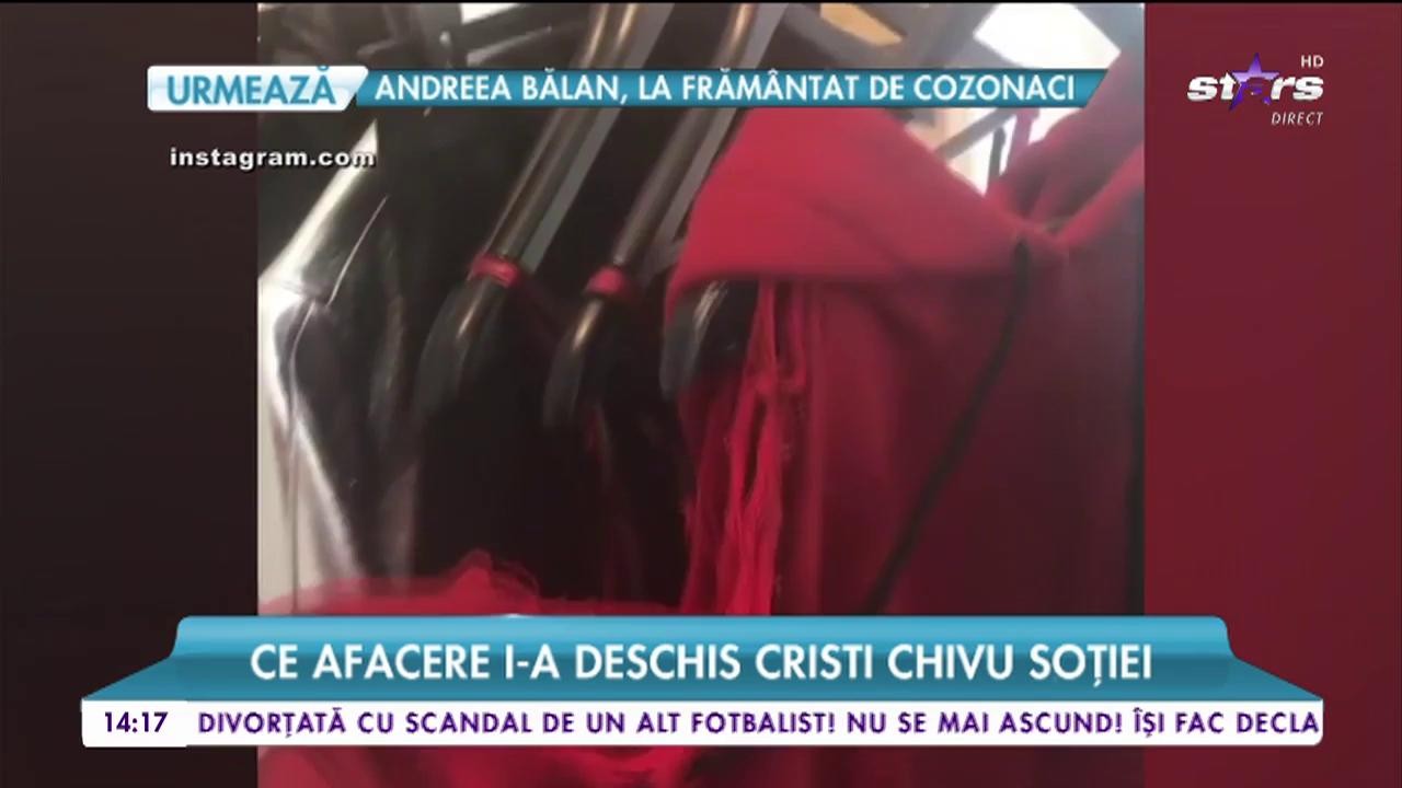 Ce afacere i-a deschis Cristi Chivu soției