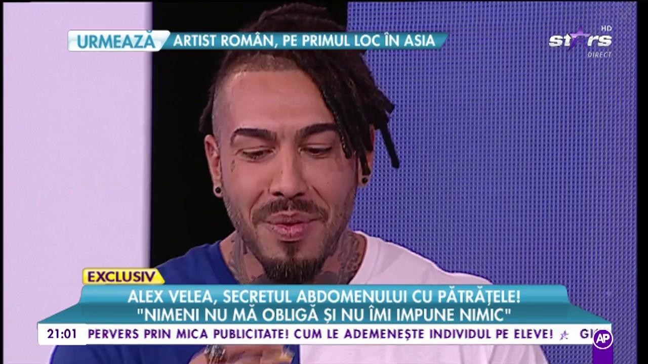 Alex Velea, secretul abdomenului cu pătrățele: ”Mama mea face foarte multe prăjituri”