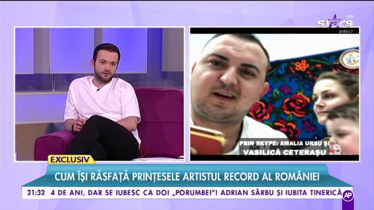 Cum își răsfață prițesele Vasilică Ceterașu, artistul record al României