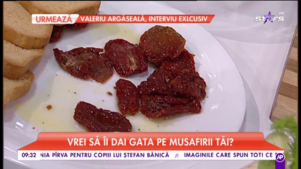 „Bruschete din roșii uscate”, o rețetă simplă și delicioasă