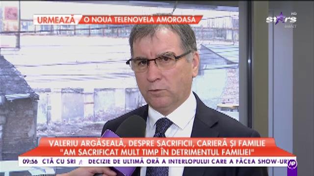 Valeriu Argăseală, despre sacrificii, carieră și familie: „Am fost un tată accesibil”