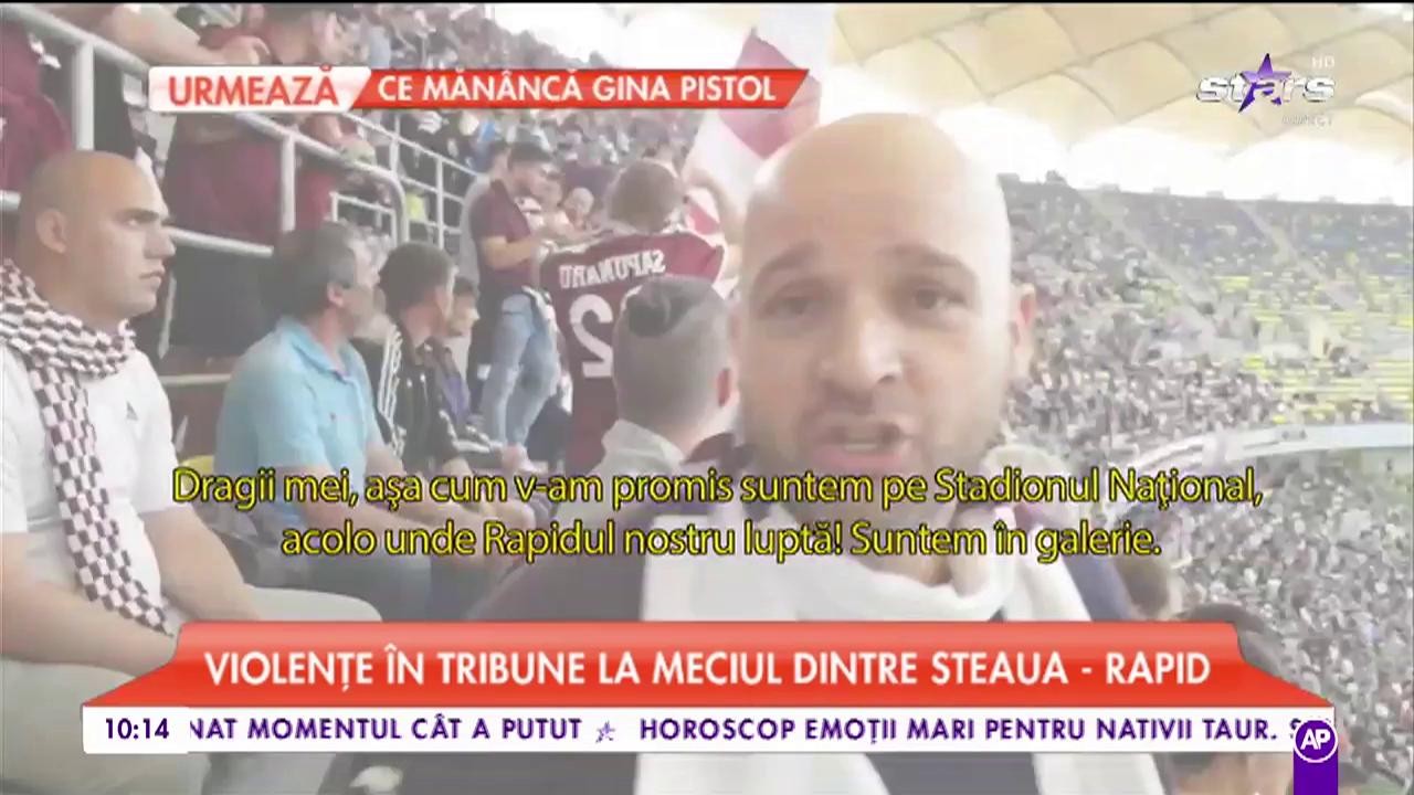 Violențe în tribune la meciul dintre Steaua - Rapid