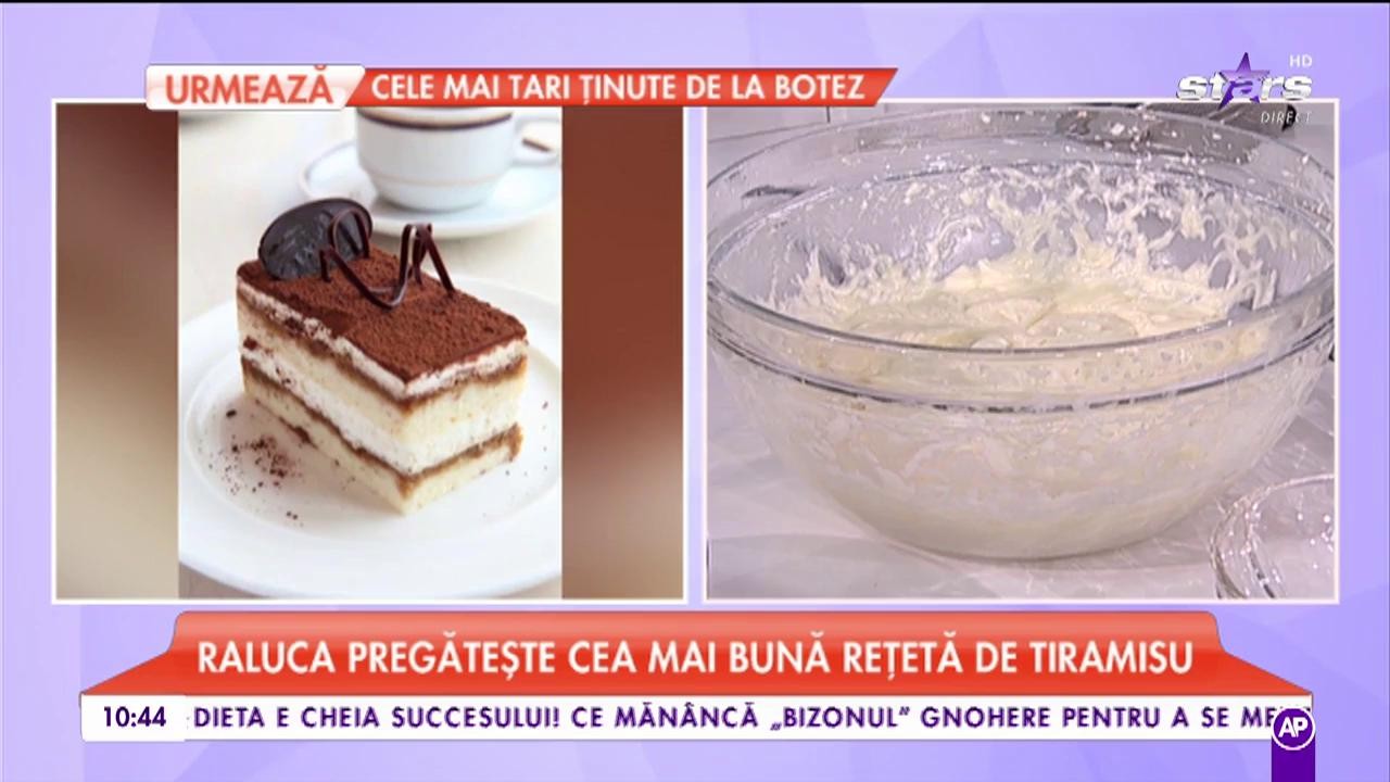 Raluca pregătește cea mai bună rețetă de tiramisu