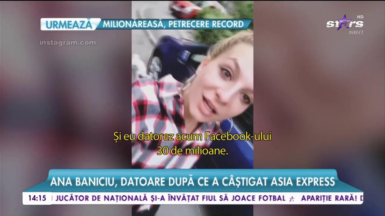Ana Baniciu, datoare după ce a c&acirc;știgat Asia Express. A fost prăduită grav și acum e bună de plată