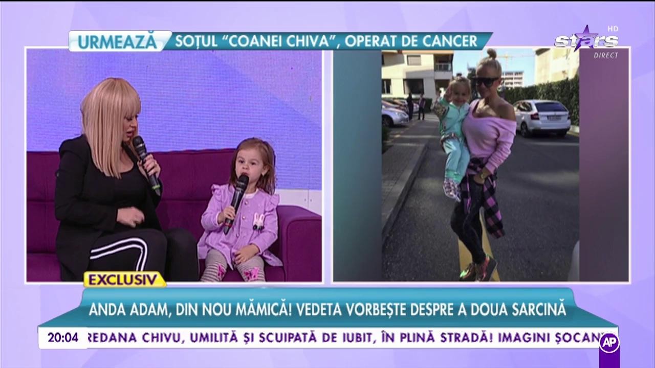 Anda Adam, din nou mămică! Vedeta vorbește despre a doua sarcină