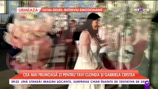 Cea mai frumoasă zi pentru Tavi Clonda și Gabriela Cristea. Petrecere cu zeci de invitați pentru micuța Victoria