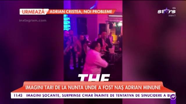 Adrian Minune a fost naș. Imagini tari de la nunta unde a fost manelistul